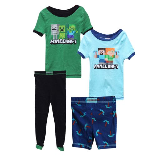 4 Piece Kids Print Sleep Wear Set