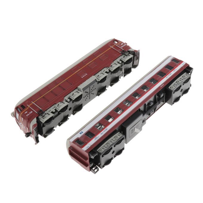 1:87 Simulated Train Locomotive Toy Model Red Red