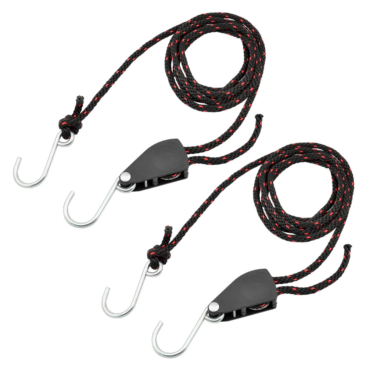 2pcs Kayak Tie Down Straps Ratchet Pulley Ropes Adjustable