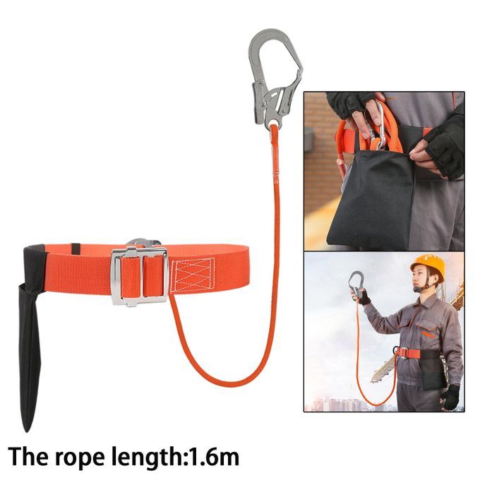 Safety Belt With Lanyard Personal Construction Outdoor Protective Gear