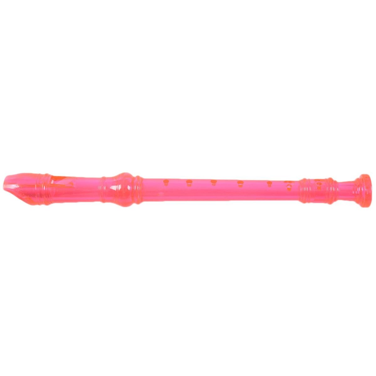 New Translucent Soprano Descant Recorder 8-hole + Cleaning Rod Music Instrument pink