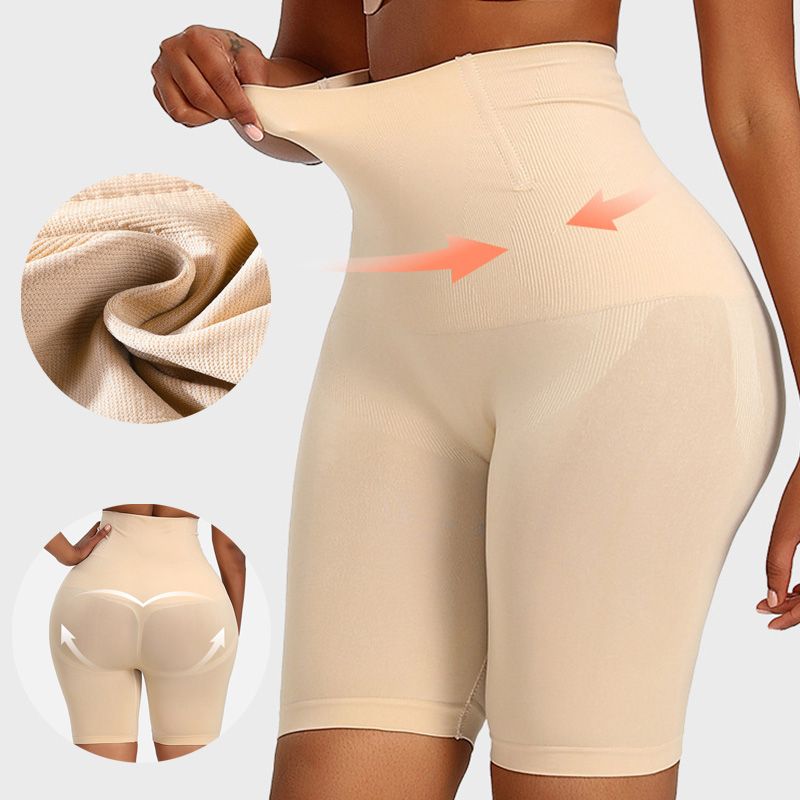 (B-Black)Women High Waist Shaper Shorts Breathable Body Shaper Slimming Tummy Underwear Panty Shapers Waist Trainer Body Shaper Abdomen DOU