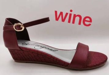 Exotic Ladies' Wedge Shoe - Wine