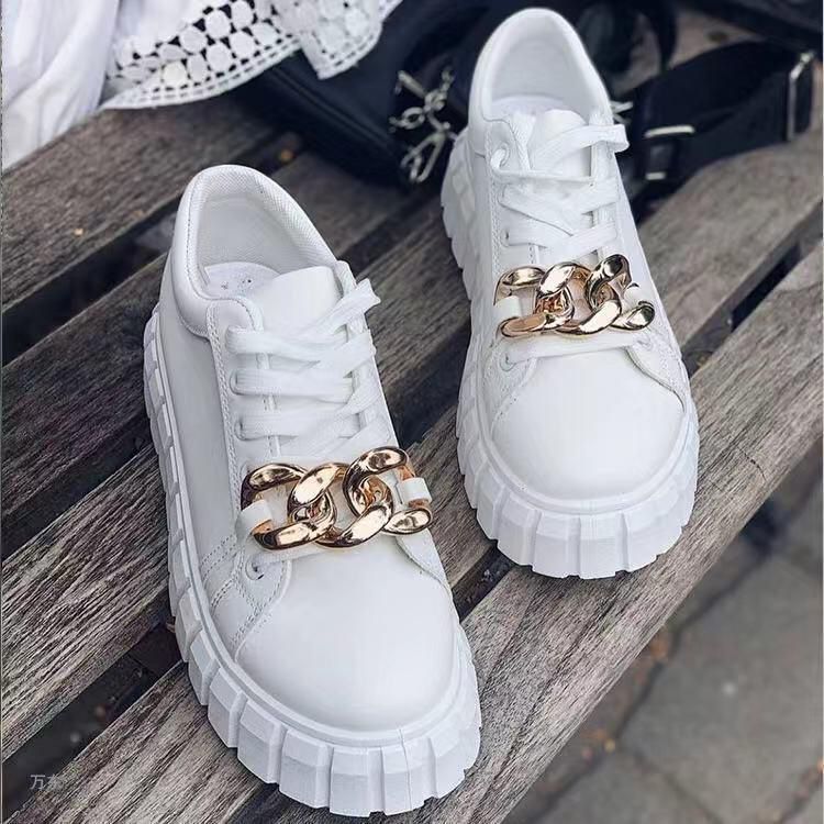 Ladies White Quality Sneakers