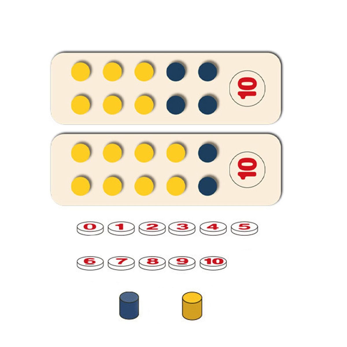 1 Set Wooden Math Toy Parent-child Interactive Math Counting Wooden Toy