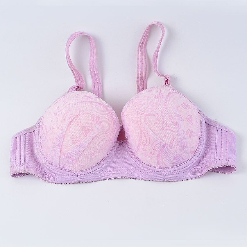 Chuns Ladies Comfy Padded Push-Up Bra - Lilac