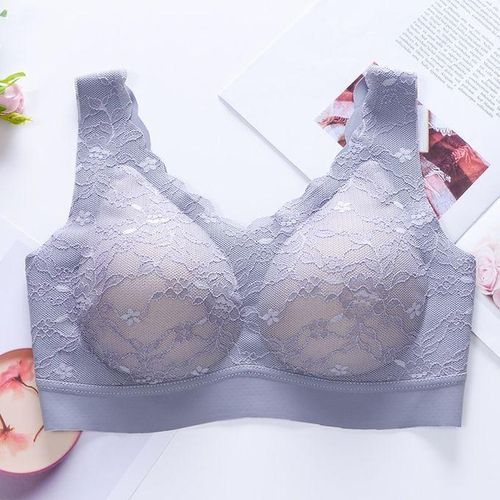 Japanese Style Seamless Underwear Full Lace Foam-latex Cup Y Beauty Back Without Steel Ring Vest One-piece Bra