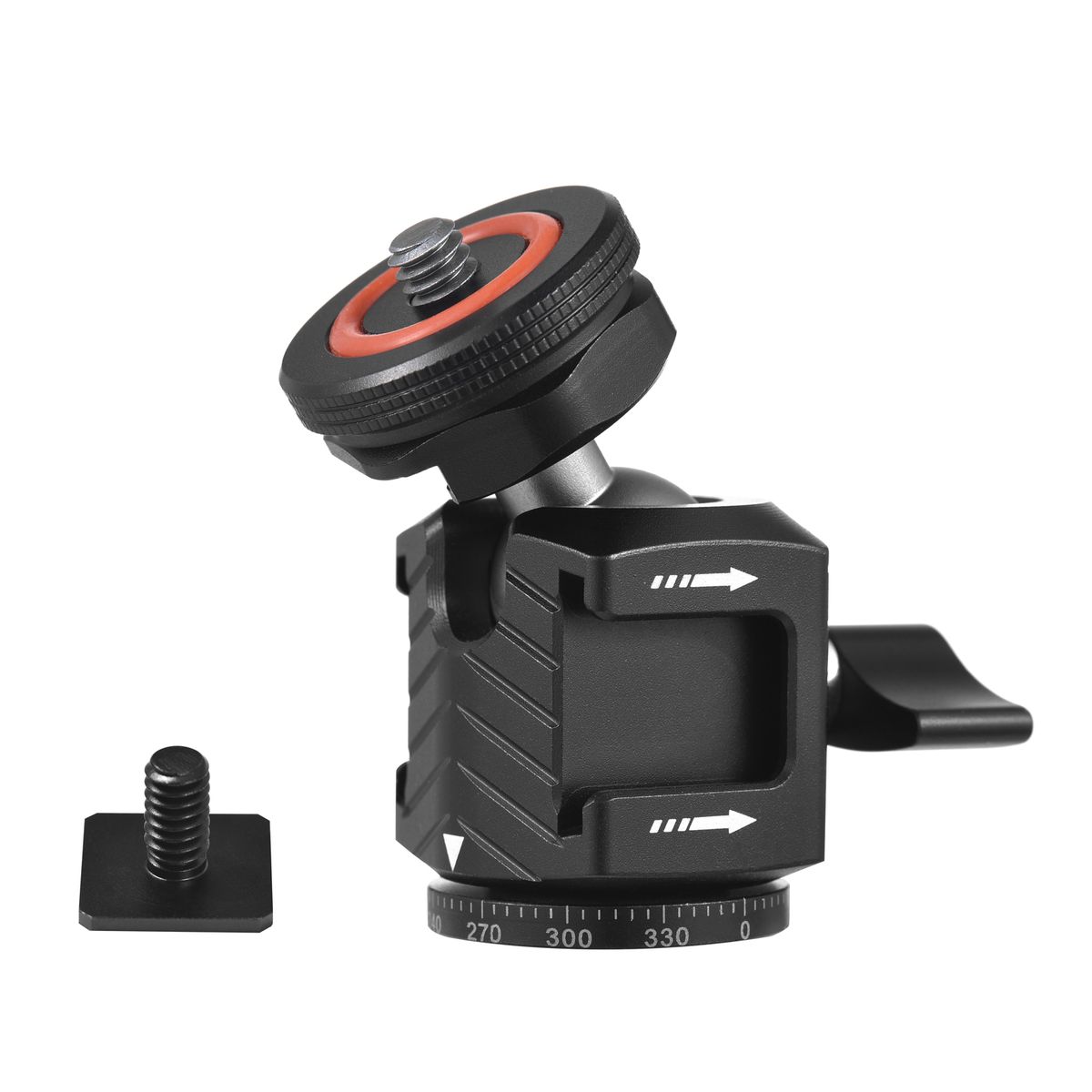 Multi-functional Mini Ball Head 360°Rotatable Aluminum