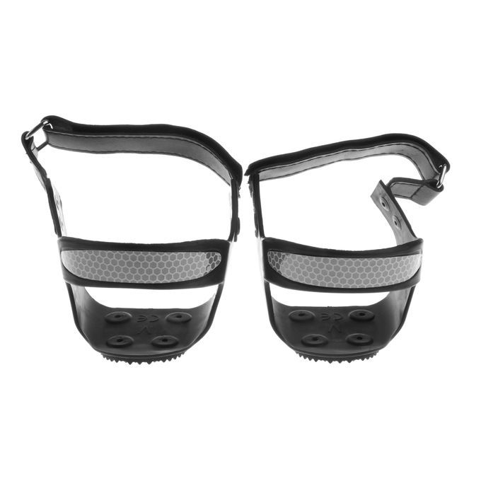Reflective Anti Slip Shoe Heel Grips Ice Cleats Spikes Snow Gripper
