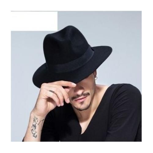 Superior Fedora Cow Boy Hat (Black)