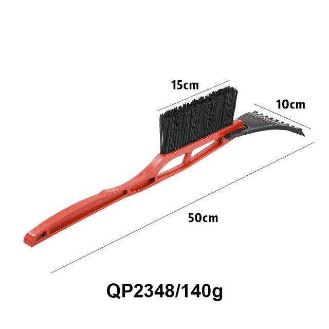 Vehicle three-in-one multi-function snow shovel with removable long handle with brush to clean winter deicing shovel