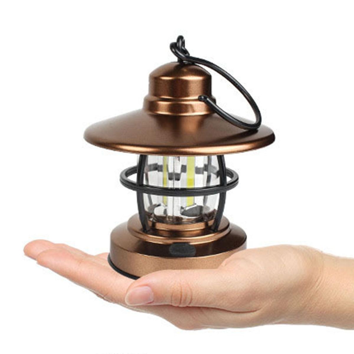 Retro Style Camping Lantern Light Tent Lamp Battery Operated For