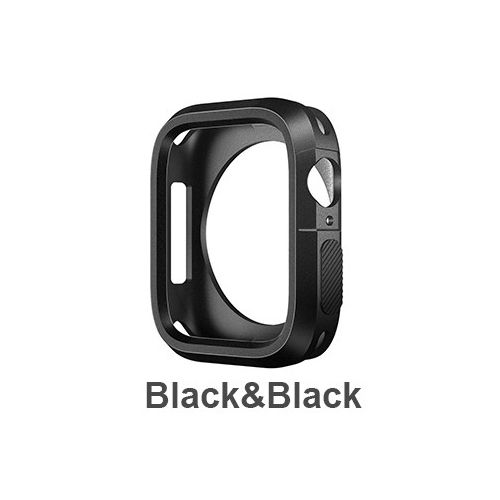 (6-black Black)Screen Protector Cover For Apple Watch Case 7 45mm 41mm 44mm 40mm 42mm 38mm Full Soft Silicone Case IWatch Series 7 6 5 4 3 SE RA