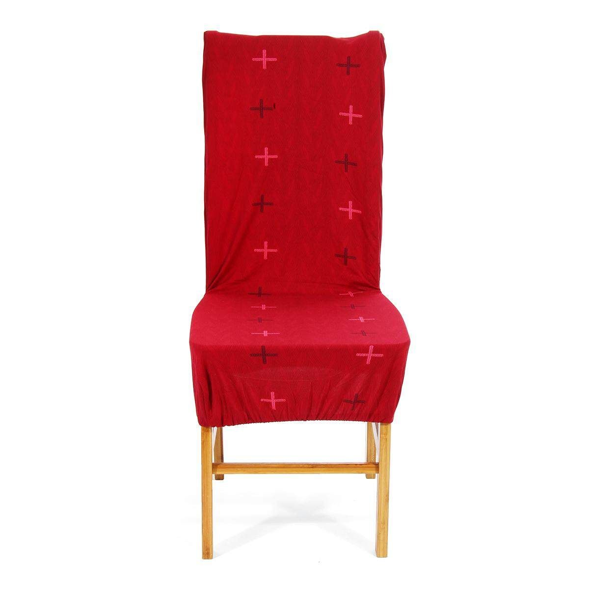Dining Room Banquet Removable Dining Chair Seat Cover Party Decor Elastic Force