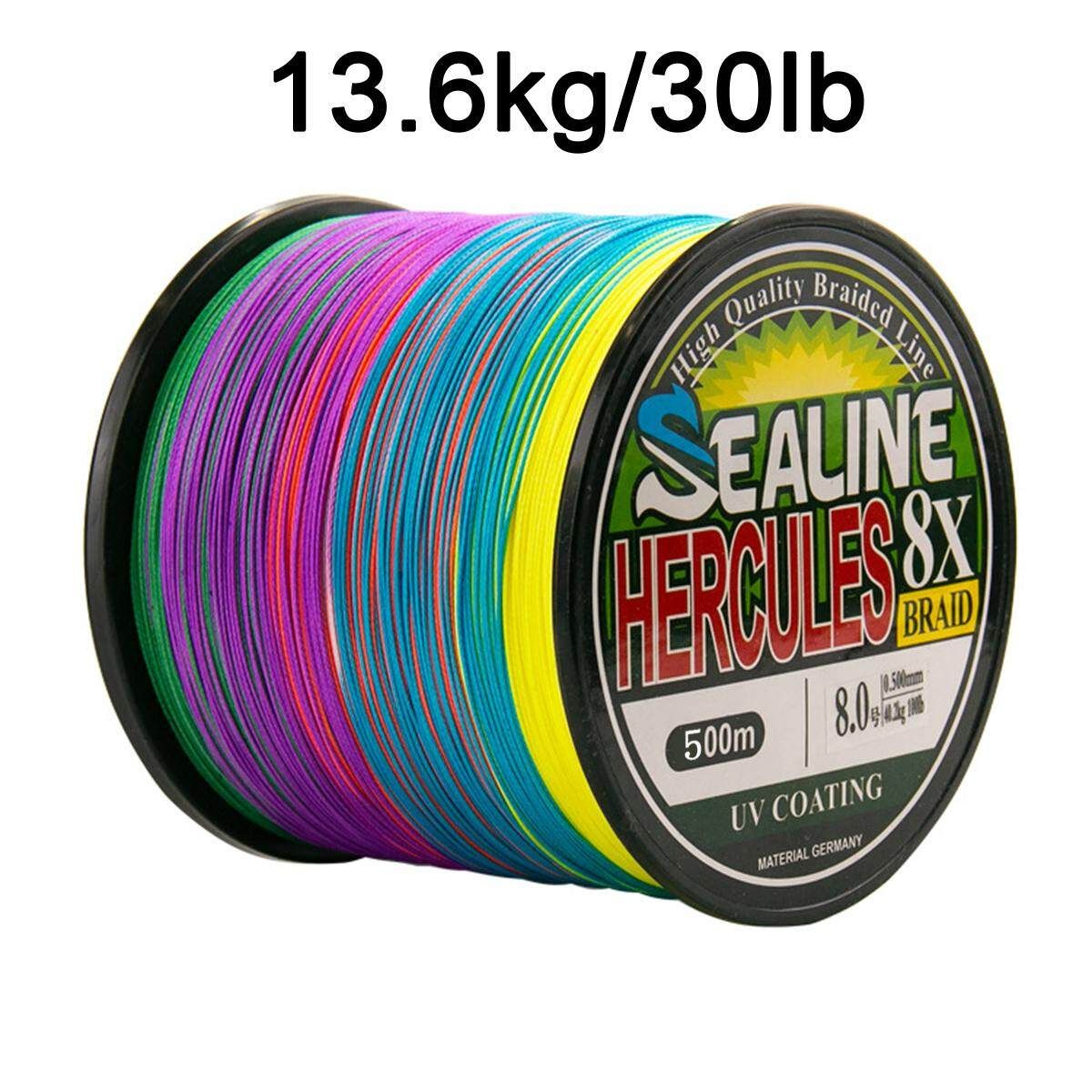 500m 8 Strands Braided Line Abrasion Resistant Strong PE Line Braid 13.6kg 30lb