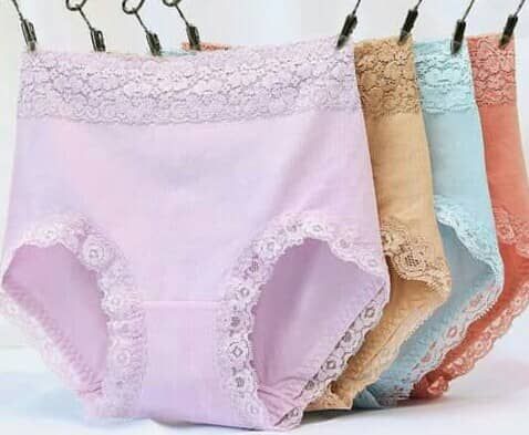 Pure Cotton Underwear/Briefs/Pant For Plus Size Women (4PCS)