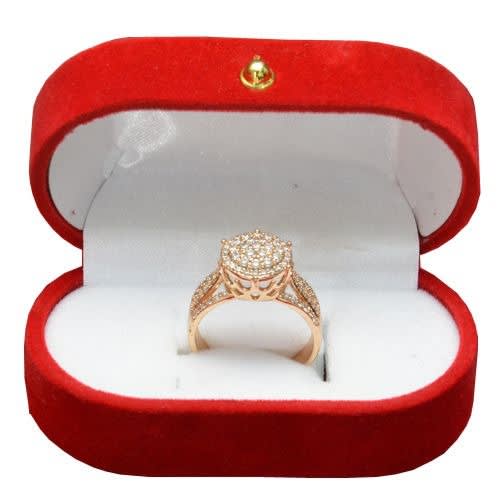 Designed Engagement Ring With Stone