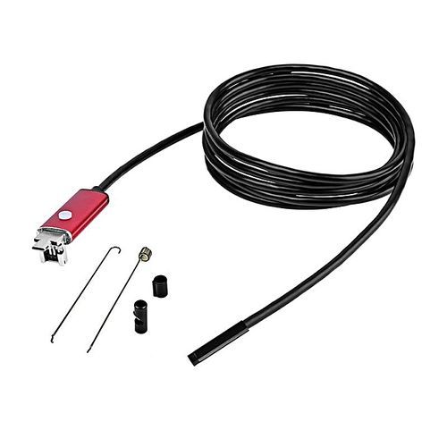10M 7MM 2-in-1 USB Micro Connector Waterproof 6 LEDs Endoscope Borescope Inspection Wire Camera Support Win XP / 7 / 8 Vista Android Phones By HT