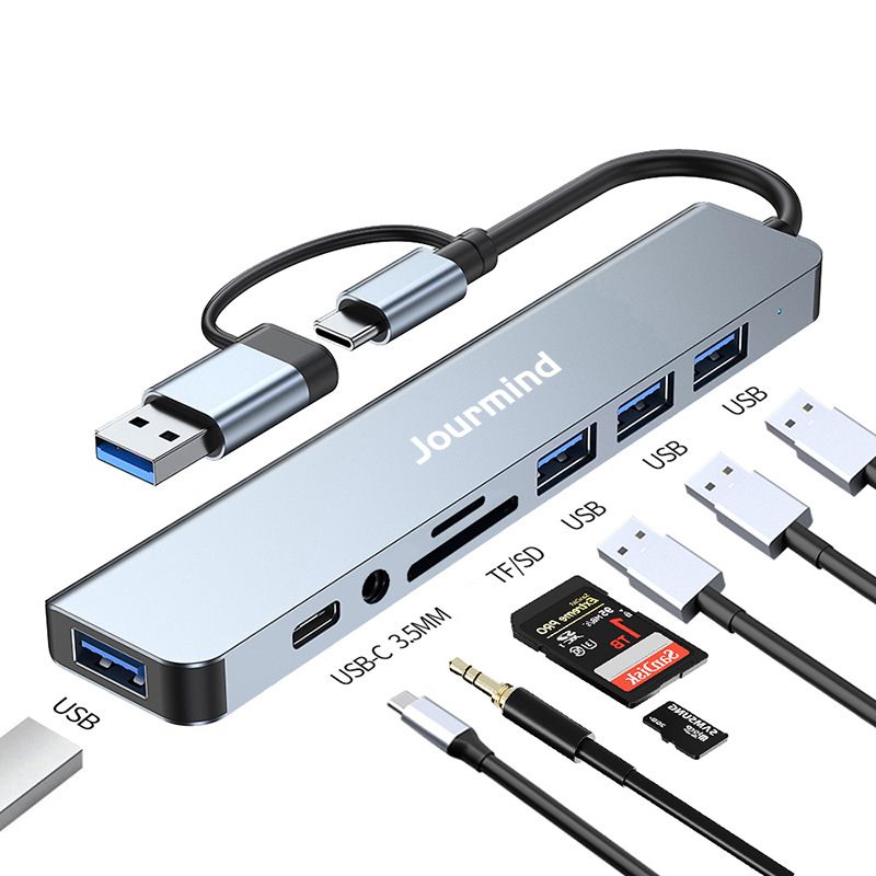 8in1 USB Type C Hub Multi Port Adapter Splitter Dock Station