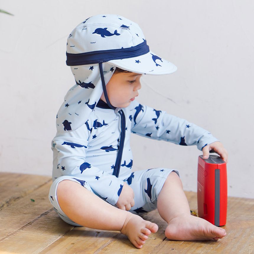 Dolphin Baby Swimsuit Children's Print UV Bathing Suit Boys