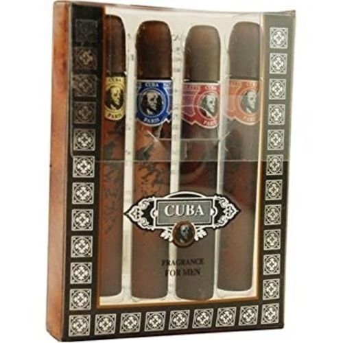 4 Pieces Variety Perfume With Cuba Gold, Blue, Red & Orange - EDT