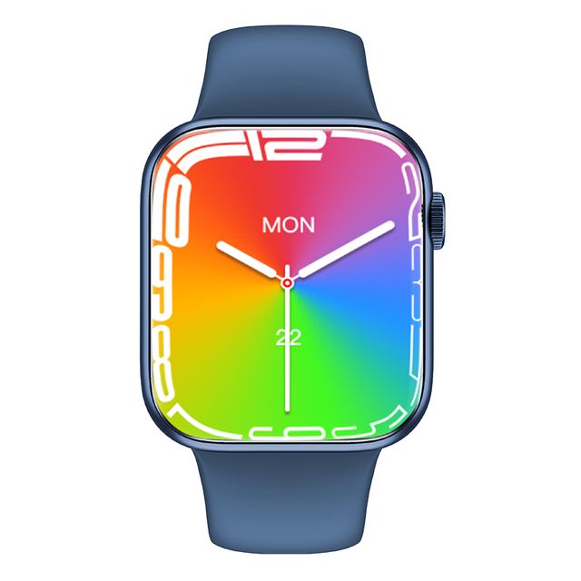 Iwo14 HW7 Max Smartwatch Hombre 1.99'' 420*480 Series 7 Wireless Charge Bluetooth Reloj Smart Watch For Men PK DT7 Fly7 Pro(#Blue)