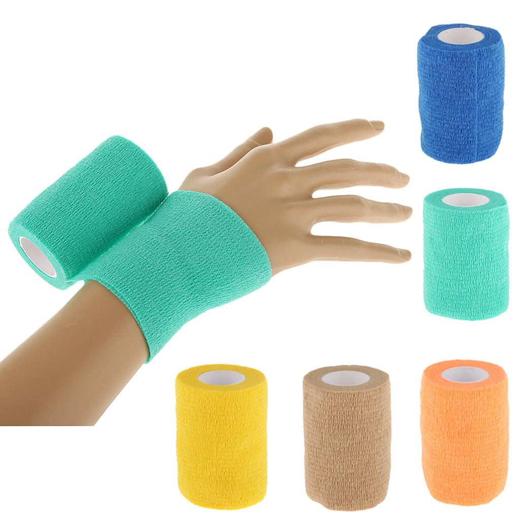2pcs Elastic Bandage Tape Self Adhering Wrist Ankle Hand Protector