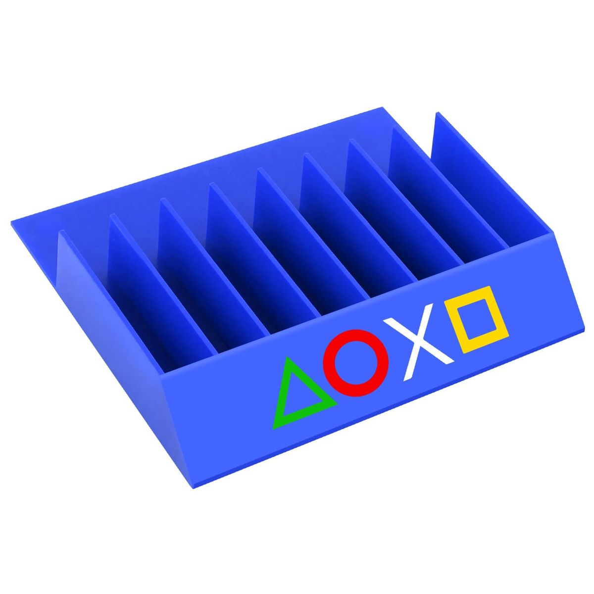 Multi-platform Game Disc Holder Universal Game Disc Organizer for Ps5 Blue