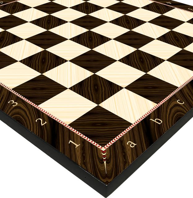 Luxury Wooden Chess Game Board - Red Black Grey Marble Mocha Oak Walnut Mother Of Pearl - Adults And Children Chessboard - Tiles