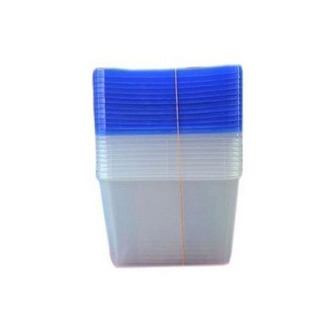 Transparent Disposable Take Away Plate - 50 Pieces