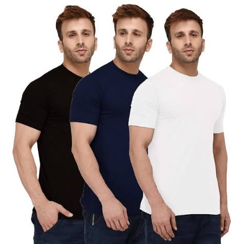 Round Neck Mens T-shirt - Pack Of 3