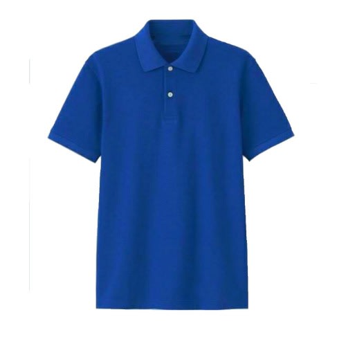 Blue Plain Polo - Medium
