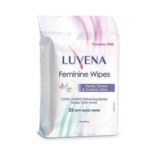 Feminine Vaginal Wipes 25 Count Pouch