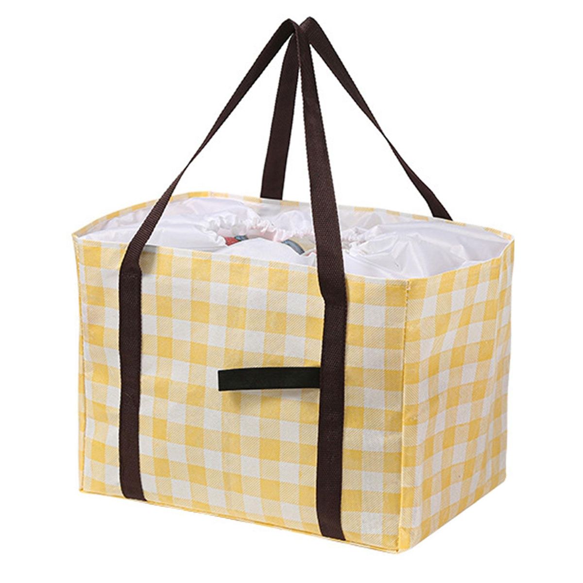 Grocery Bag Warm Keeping Office Worker Bento Box Bag Yellow