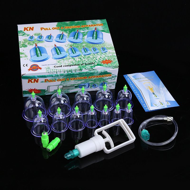 Pull Opener Tool Health Cupping Banks Monitors Vacuum Massage Chinese Cups Cupping Care Set Tank Cans 24Pcs Cans Therapy Massage