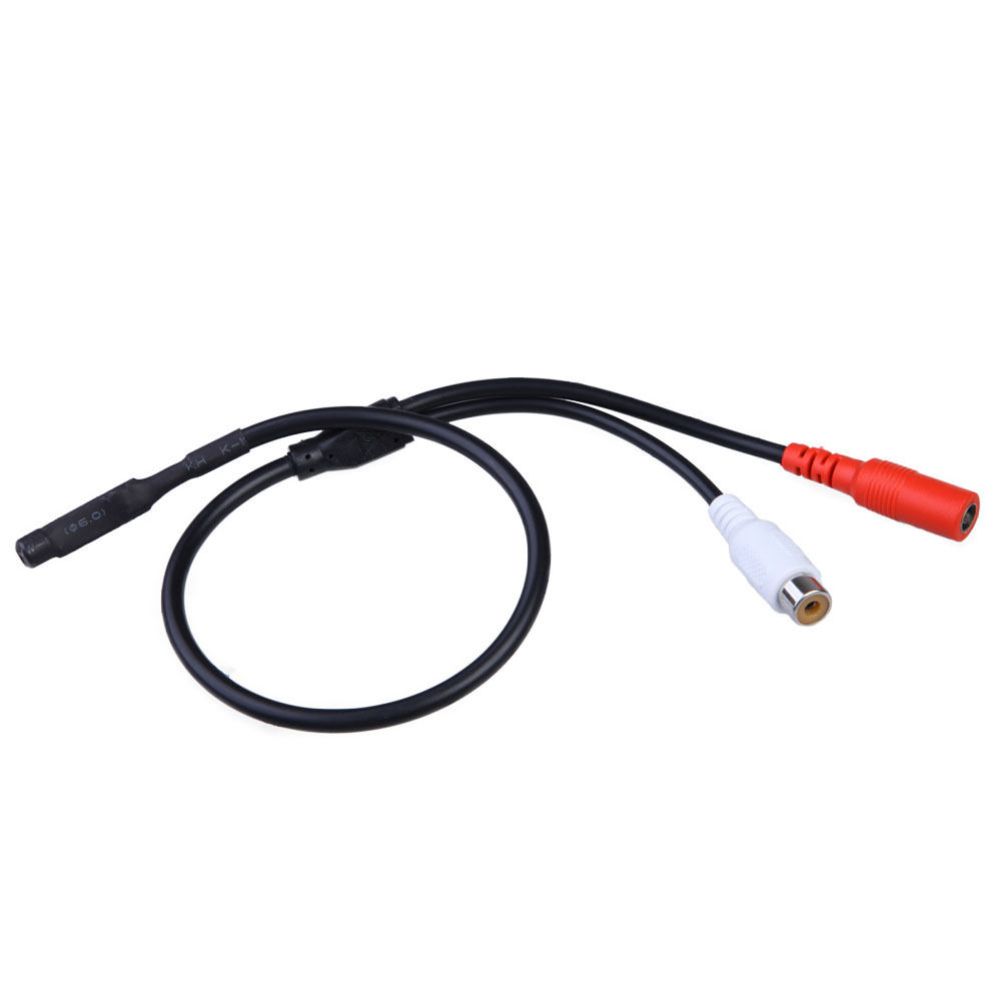Mic Audio Mini Spy Hidden Microphone For CCTV Security-Black