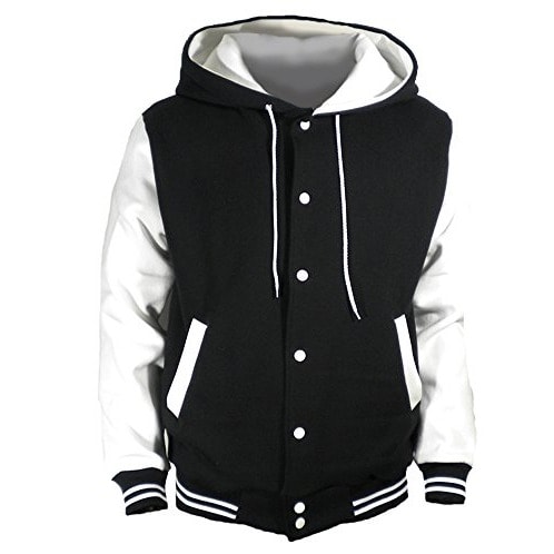 Correctshapers Versity Hoodie Jacket - Black And White