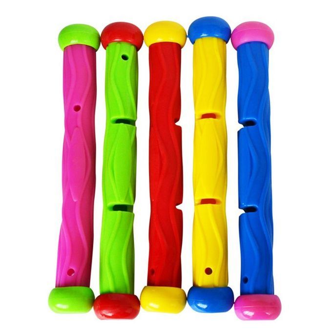 DM 5 Pcs Multicolor Diving Stick Toy Underwater Swimming Training Sticks-Multicolor