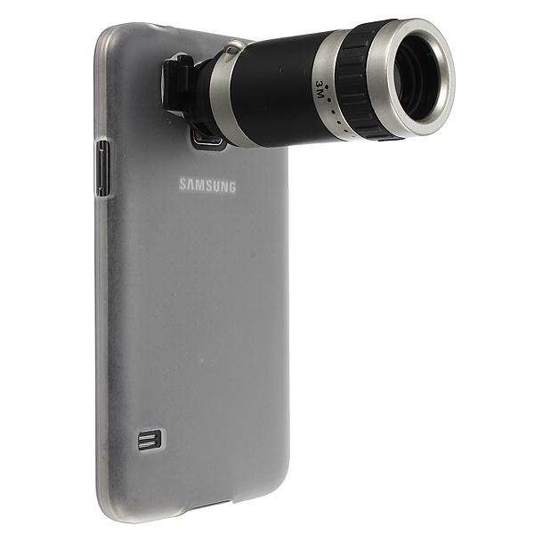 8x Zoom Camera Lens + Back Cover Case For Galaxy S5 S V I9600