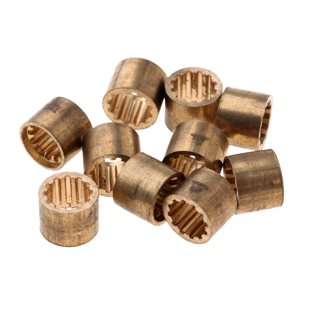 10pcs Pack Billiard  Tips Brass Replacement Tips For Snooker Pool