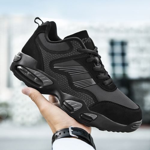 New Arrival High-top Sneakers Men Big Size 38-47 High Quality PU Leather Damping Cushion Sneakers Male Basket Shoes Cool Outdoor Footwear Black