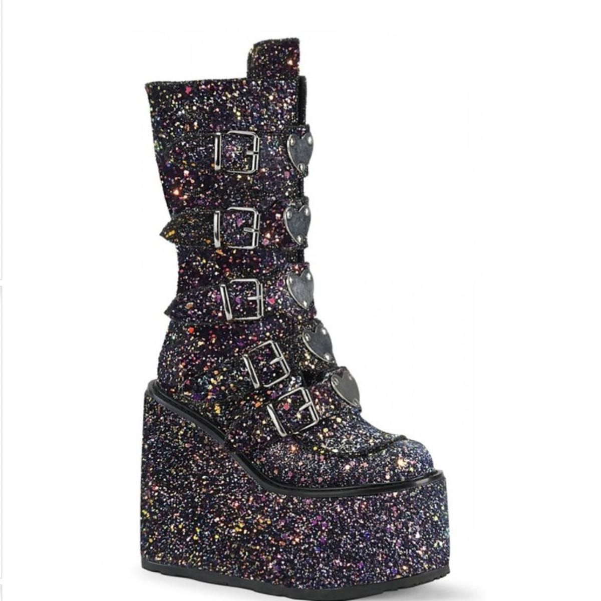 Punk Gothic Classic Black High Heel Shoes