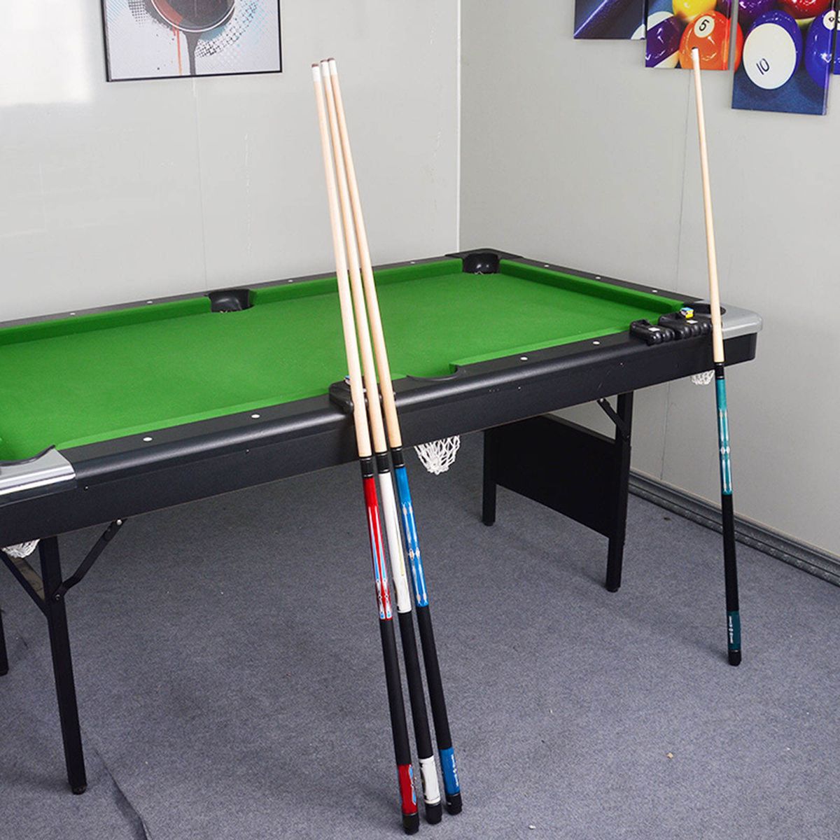 Portable  Pool Cue Holder Billiard Cue Type A 4 Place