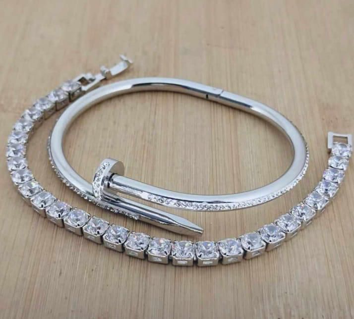 Unisex Fashion Bracelets 2 In 1