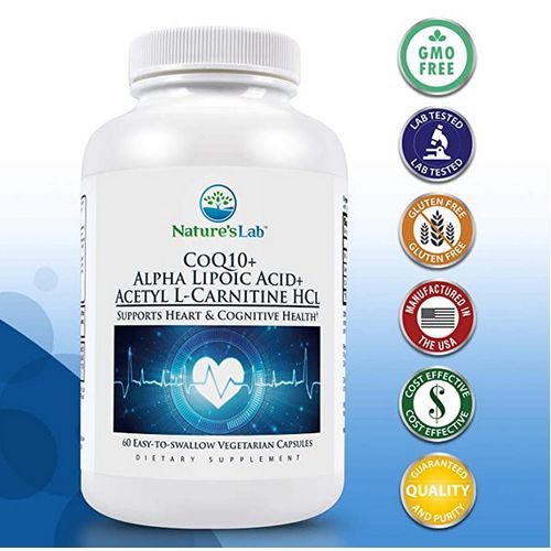 CoQ10 + Alpha Lipoic Acid + Acetyl L-Carnitine HCL, 60 Caps