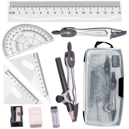 Geometry Compass Set 10Pcs School Maths