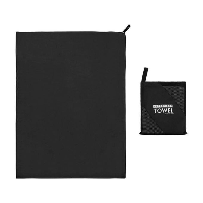 Quick-Drying Towels Microfiber Towel Bath Towel 3 Sizes Black 40x80cm