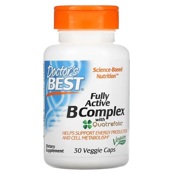 Fully Active B-Complex With Quatrefolic - 30 Veggie Caps