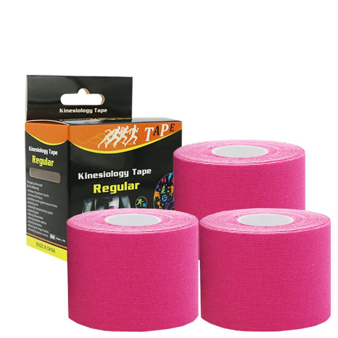 3 Rolls Sport Breathable Stretchy Athletic Tape Adhesive Kinesiology Tape