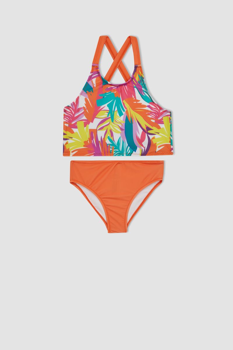 Girl Special Collection Regular Fit Woven Bikini - Orange